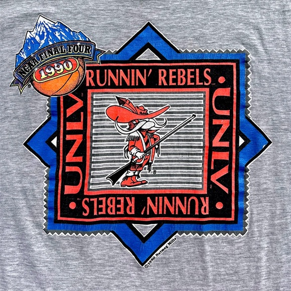 Vintage 90s NCAA Final Four UNLV Runnin’ Rebels tee - Picture 3 of 4